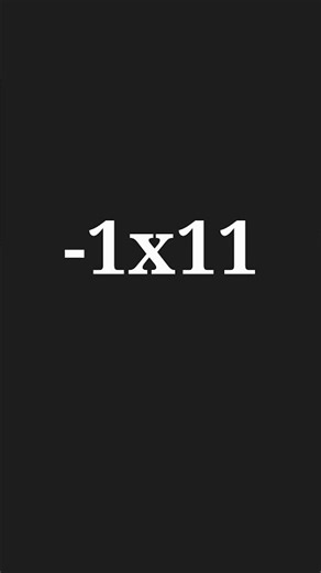 Solution to -1x11