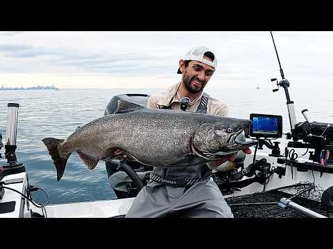Jigging King Salmon on Lake Ontario - Spoons and Plastics