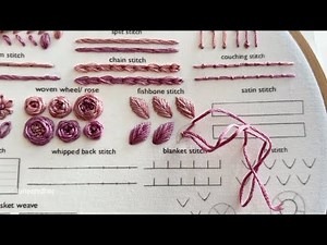 How To Do A Fishbone Stitch —Embroidery Tutorials ✨