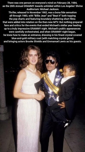 There was one person on everyone’s mind on February 28, 1984, as the 26th Annual GRAMMY Awards