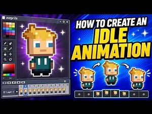How to Create an IDLE Animation for a 2D Pixel Character in 2026 (Aseprite Tutorial)