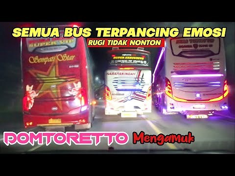 Balapan Bus Paling Gila 2022 🔥 SEMUA BUS TERPANCING EMOSI TAK ADA YANG MAU MENGALAH