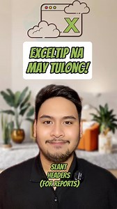 Exceltip na may tulong! #excel #exceltutorials #Exceltip #kaalam00 #learnwithfacebook #fyp | John Mark G. Ureta