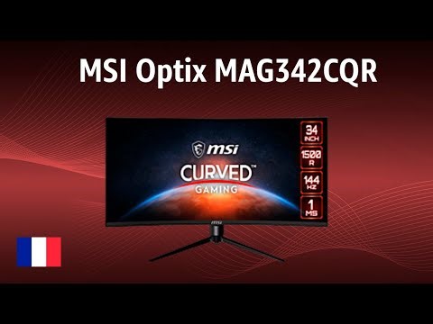 MSI Optix MAG342CQR Monitor | REVIEW | French
