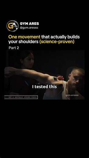 Only one movement builds your shoulders!