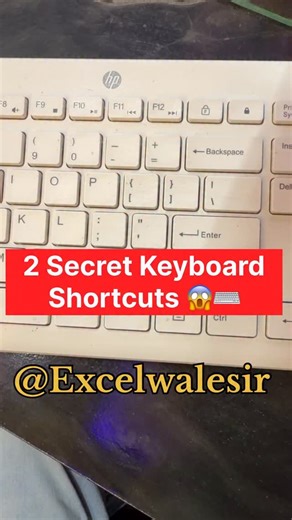 2 Secret Keyboard Shortcuts 😱⌨️ | You Never Knew These! 🔥#shortvideo #exceltips #excelwalesir #instagram #reels | Excel Wale Sir