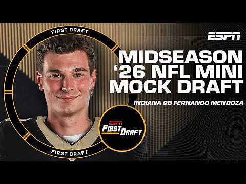 🚨2026 MINI MOCK DRAFT🚨 Mel Kiper & Field Yates' midseason selections | First Draft🏈
