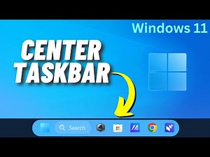How to Center Taskbar Icons on Windows 11