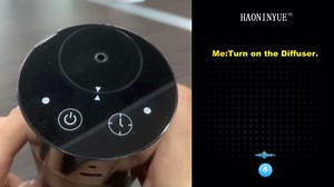 Voice Control Smart AI Waterless Scent Diffuser Starter Kit - Alloy Atomization System, Rechargeable Hotel Scent Diffuser, 1500 Sq Ft Coverage, for Home, Large Room, Spa, Cream