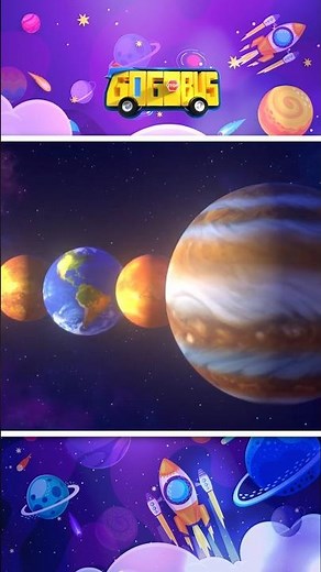 🚀Planets Song | Spot The Big JUPITER With GoGo! #shorts #nurseryrhymes #gogobus #kidssong
