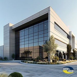 [Hot Item] Iraq Hotel Project Glass Curtain Wall Sustainable Aluminum Composite Panel LEED Certified Buildings Curtain Wall