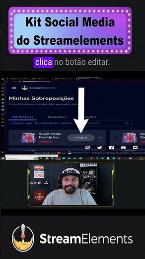 🚧Aprenda a usar o Kit personalizado Social Media do Streamelements na sua live!