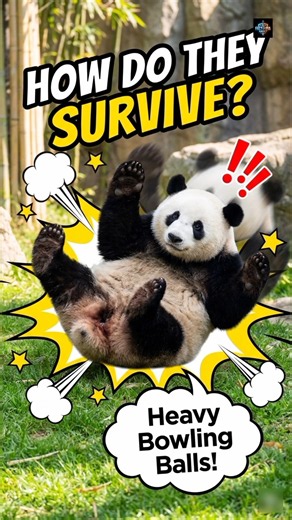 How Do Pandas Even Survive?! 🐼 #shorts #pandafails #facts