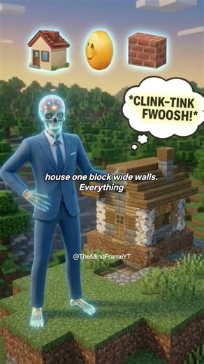 What If Minecraft Blocks Had Real-Life Physics? 😳 #shorts