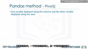 IBM数据科学专业证书课程7:《使用Python进行数据分析》data-analysis-with-python（中英字幕）