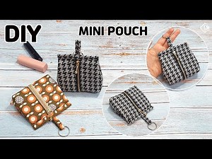 DIY MINI ZIPPER POUCH/ How to make a cute pouch/ Easy sewing tutorial [Tendersmile Handmade]