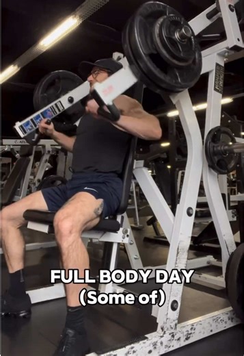 Full body day is where all the focused sessions from earlier in the week come together. You hit each muscle once already - now you reinforce it, smooth out weak points, and get a little extra work in everywhere. Nothing fancy, nothing dramatic. Just a smart way to build on what you've already done and keep everything progressing forward. #fullbodyworkout #fullbodyday #strengthtraining #gymroutine #fitnessmotivation