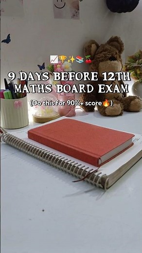 9 days before mathematics board exam 📚🏆📈 #studymotivation #shorts #cbseboardexam #mathstip #exam