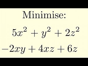 Minimising Without Calculus