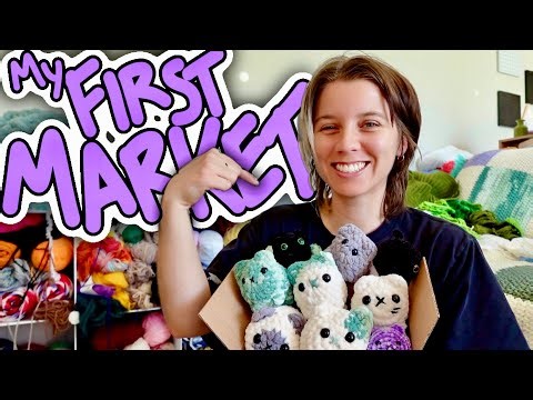 Crocheting for my First Market 🥳 + prepping for future markets 💪