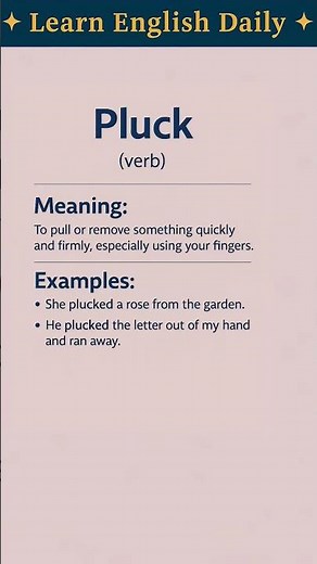 pluck meaning | Define pluck | What is pluck