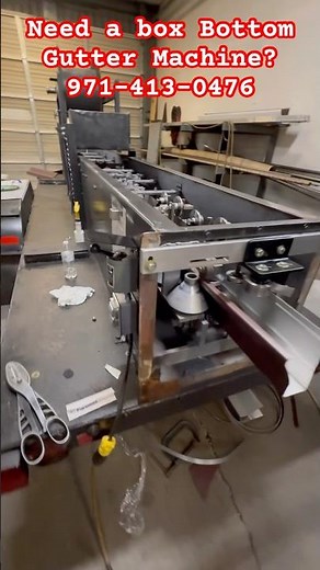 Refurbished Box Bottom Gutter Machine #guttermachine #guttermaintenance #diy #gutterinstall #gutter