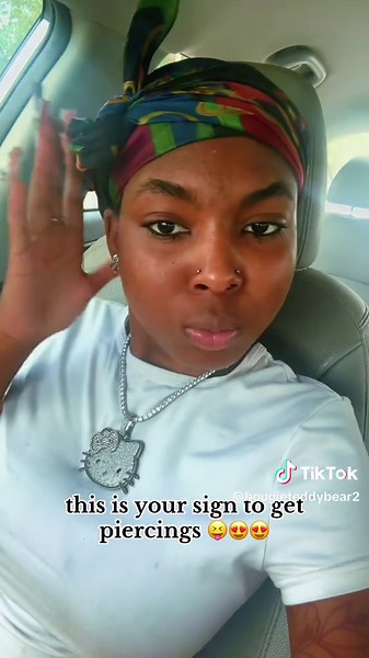 8 piercings in one day 😍😍 #piercings #fypシ゚viral #viral