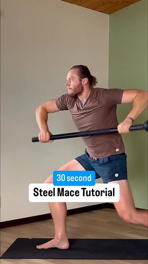 Learn this Steel Mace Uppercut Drill in 30 Seconds 🔥 Steel Mace 360 Uppercut Battle Grip in 1 Steel Mace Flow. This functional fitness drill builds strength, stamina, mobility, and coordination all at the same time. I advise starting with a light macebell and gradually progressing to a heavy steel mace. This way, you’ll learn the correct technique and learn how to perform the flow smoothly. When using this drill in workouts, I like to use intervals. For example: 2 minutes on / 1 minute off 40 s