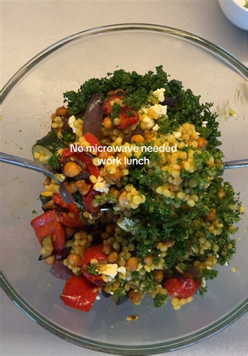 No-Heat Turmeric Pearl Couscous & Veggies Recipe