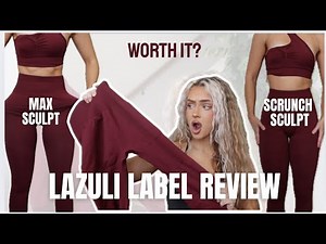 LAZULI LABEL MAX SCULPT Honest review & Try on haul, better than scrunch sculpt? bbl effect leggings