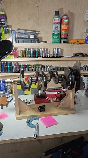 Measuring the crank pin journals on a seized engine crankshaft #crankshaft #gdi 1.6 #kiasoul