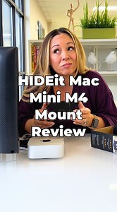 Minimal. Sleek. Smart. Just like your Mac mini. ✨ The HIDEit Mac mini M4 Mount keeps your workspace clean + clutter-free by mounting your #MacMiniM4 under your desk, behind your monitor, or on the wall. ✅ Designed for airflow to keep your Mac mini cool. ✅ Premium, powder-coated steel for a seamless Apple aesthetic. ✅ Free up desk space for a cleaner, more productive setup. #AppleMacMiniM4 #MacMiniM4 #Apple #MacMini #organization #desksetup | HIDEit Mounts | Facebook