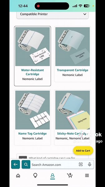 Replying to @Linda My sticky note printer is one of my favorite little gadgets, but it can do other things too. I got it from Amazn and have it under “Tech”. @Angela @Shayna J #tech #gadgets #stickynotes #stickynoteprinter #labelmaker