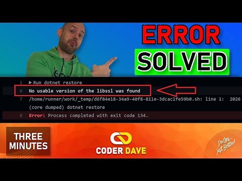 How to solve the "No usable version of the libssl was found" in GitHub Actions and Azure Pipelines