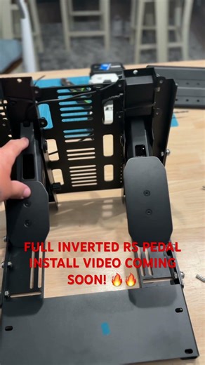 Why I flipped my pedals upside down…😳 Full vid soon. Bit of ingenuity and done. #logitechrs50 #gt7