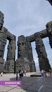 Discover the 'Georgian Chronicle' Monument in Tbilisi 🇬🇪✨. Created by sculptor Zurab Tsereteli in 1980, this masterpiece on Temka, Keeni Mountain features stunning stone and bronze depictions of Georgia's rich history, religious events, and literary works. Visit the Church of the All-Holy Mother of God and enjoy breathtaking views that will leave you in awe. #Georgiastartshere #Georgia #travelgeorgia2024👈🏻 #GeorgiaStartsHere #Tbilisi #VisitGeorgia #TravelGoals #BeautifulDestinations #travele