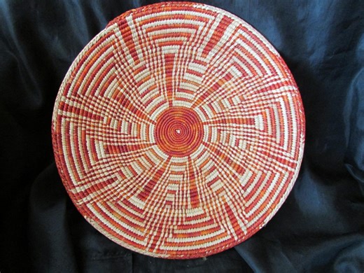 APACHE Inspired Large Indian Inspired 15" Hand Coiled Basket - Etsy