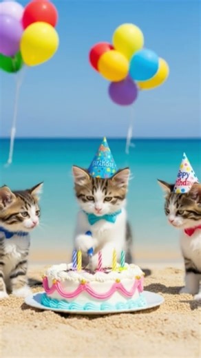 birthday cat song #happybirthdaysong#animallovers #cutecat #catlovers #shorts #shortviral#trending