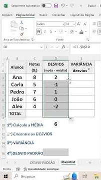 LEARN HOW TO CALCULATE VARIANCE AND STANDARD DEVIATION USING EXCEL #standarddeviation #deviation ...