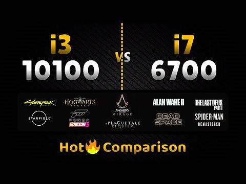 Intel Core i3 10100 vs i7 6700 || 6th Gen i7 vs 10th Gen i3 Processors || 12 Games Tested