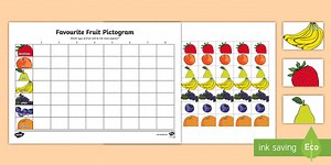 Favourite Fruit Pictogram and Picture Cards Worksheet