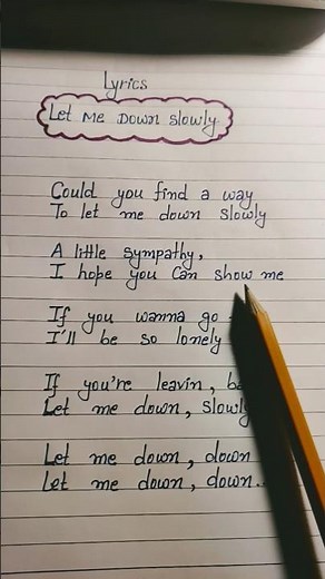 Let Me Down Slowly Lyrics | Alec Benjamin | Heartfelt Pop Song #lyric #alecbenjaminletmedownslowly