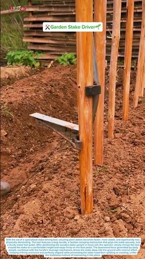 Forget the Hammer—This Stake Driver Does It Better🔨🤔