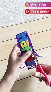 DIY Name Keychain from Flannel🥰 #flannelcreations #flannelcrafts #namechain #feltcrafts #diycrafts