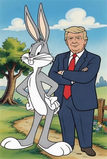 Bugs Bunny shows Donald who is more looney #foryoupage #fyp #BugsBunny #Trump #LooneyTunes