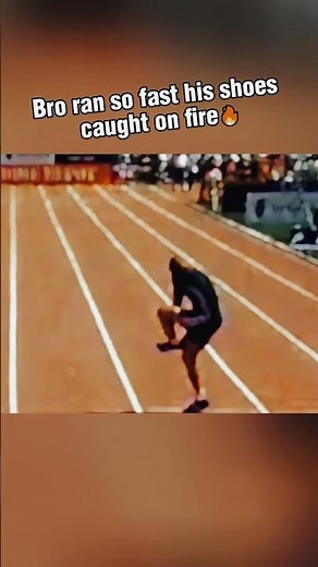 Bro ran so fast his shoes literally melted 🔥 #trackandfield #viral #shorts