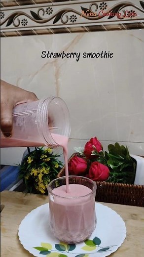 Strawberry Smoothie Recipe | Healthy and Refreshing Drink | Neha Cooking Labs