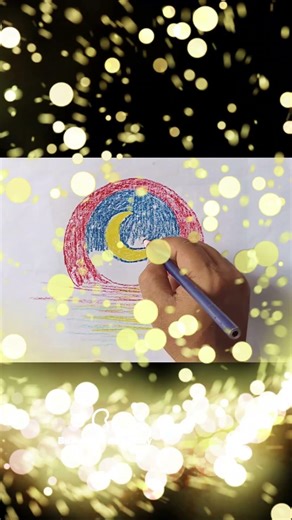 Colored Pencil Moon Art - Easy Step by Step #tutorial #drawing #creative