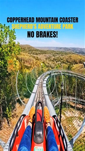 Copperhead Mountain Coaster at Shepherd's Adventure Park - NO BRAKES POV at Shepherd of the Hills
