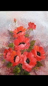 56K views · 1K reactions | Poppy Flower Painting on Canvas Reel #reelsvideoシ #fbreelsvideo #fbreels #Flower #flowerpainting #Reels | Zil Acrylic Painting | Facebook